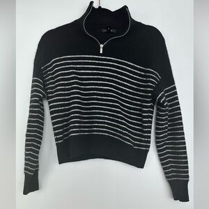 Aqua cashmere half zip sweater